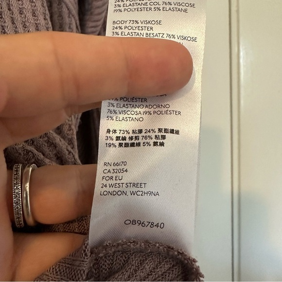 Free People Santa Clara Thermal Waffle Knit Long Sleeve Womens Small - Picture 8 of 9